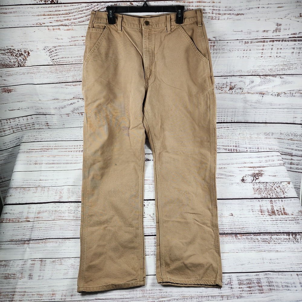 VTG Carhartt B11 SDL Dungaree Fit Carpenter Work Pants Canvas Mens Size 36 x 34
